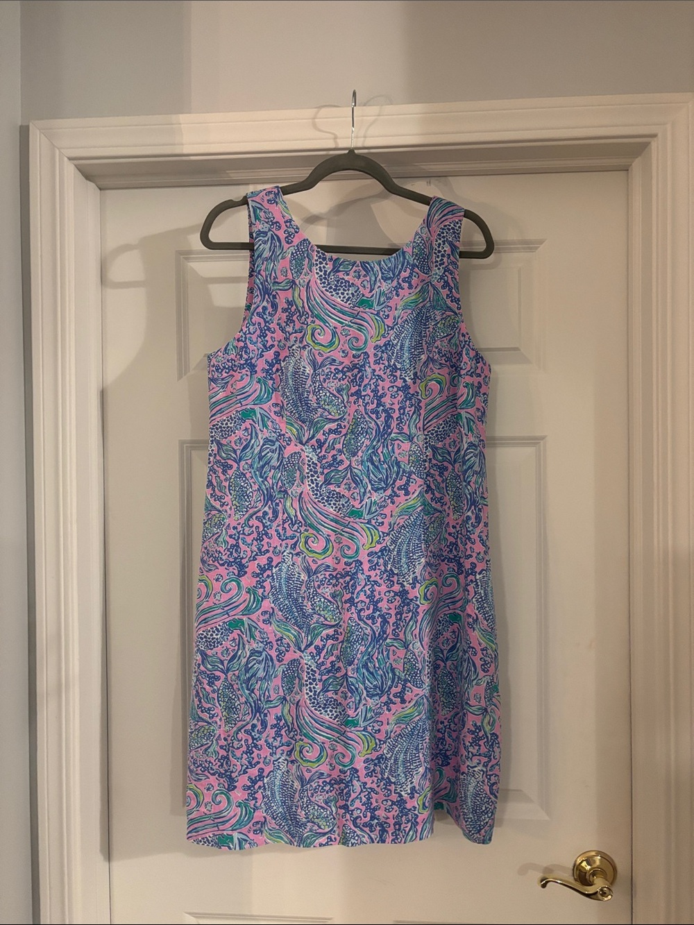 Lilly Pulitzer We Mermaid It Maurina Linen Dress- Size 12, Preloved